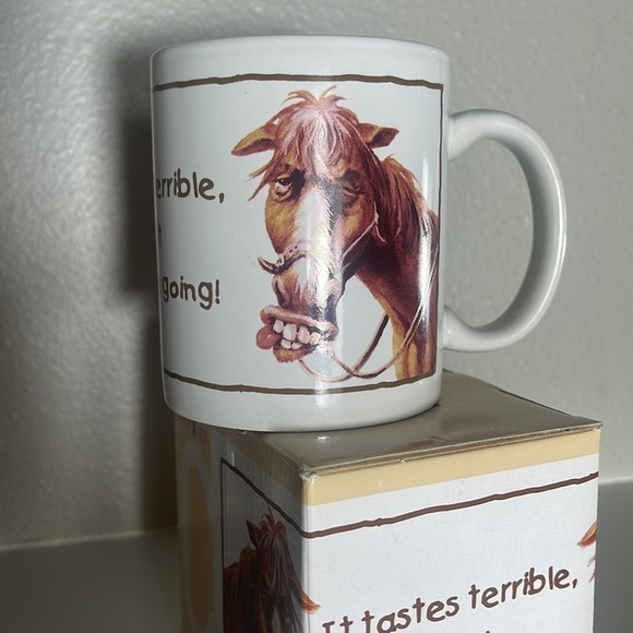 Leanin' Tree
IT TASTES TERRIBLE, BUT IT KEEPS ME GOING! MUG - Picture 8 of 10